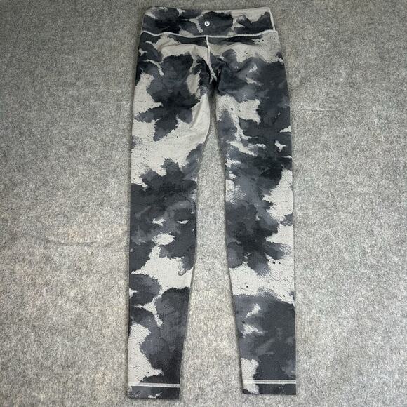 Lululemon Wunder Under Pant Luon Size 6 Floral Platoon Silver Spoon FPSS 39689 - Picture 8 of 8